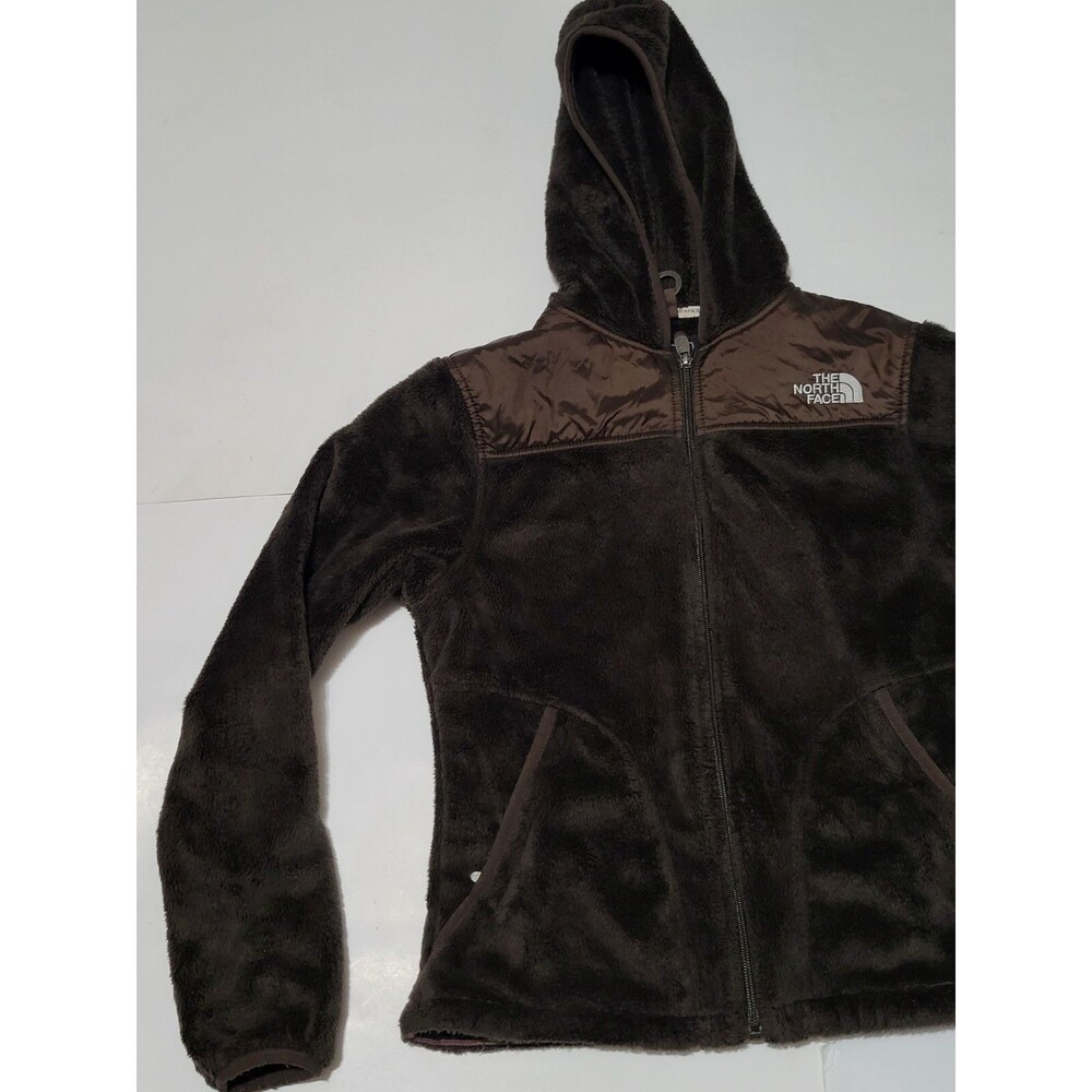 (#C)  THE NORTH FACE Hoodie Womens Size Small Brown  Full Zip